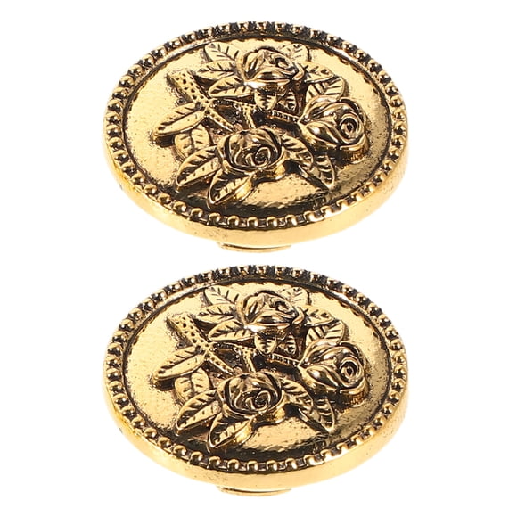 Moluckfu 2Ud Cubiertas Para Botones Doradas Vintage Para Camisas De Con Decorativo Unisex