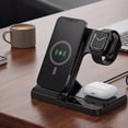 thumbnail image 2 of 3-in-1 Wireless Charger For IPhone17 16 15 14 13 12 11 X 8 IWatch AirPods Fast Charging Station Versatile Compatibility Easy To Use, 2 of 7