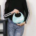 thumbnail image 3 of Bolso de media luna de acrílico para mujer Bolso de hombro de media luna de mármol Bolso hobo Bolso con asa superior, 3 of 7