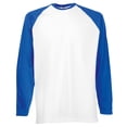thumbnail image 1 of Fruit Of The Loom Mens Long Sleeve Baseball T-Shirt, 1 of 2