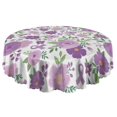 thumbnail image 5 of Round Tablecloth Kitchen Cover 60 Inch Polyester Waterproof Stain Wrinkle Free flower for Table, 5 of 5