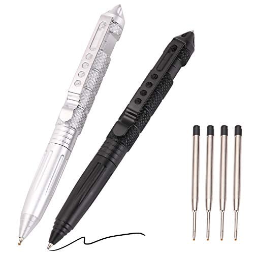 10 Pack Pen Refills Replacement Ink for Self Defense Tactical Pen Black NEW
