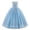 Blue, variant on Flower Girl Sparkly Sequins Shiny Butterfly Formal Wedding Tulle Dress Junior Pageant First Communion Easter Princess Party Birthday Ball Gown 3T Blue