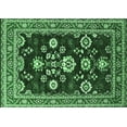 thumbnail image 1 of Ahgly Company Indoor Rectangle Oriental Emerald Green Industrial Area Rugs, 2' x 3', 1 of 4