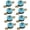 Blue, variant on 8pcs Lovely Pumpkin Shape Cabinet Knobs: Modern Euro Style Ceramics Kitchen Cabinet Hardware/ Dresser Drawer Pulls Handles