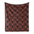 thumbnail image 1 of Steampunk Soft Flannel Fleece Throw Blanket, Mechanism of Watch Pattern Creative Geometric Grungy Background, Cozy Plush for Indoor and Outdoor Use, 70" x 90", Dark Coral Beige, by Ambesonne, 1 of 6