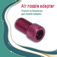 thumbnail image 3 of Adaptador de válvulas Conveniente para transportar la instalación práctica Operación de estilo tonto Presta Cap Tube Bomba Herramienta Presta a Schrader Rosy 5 Piezas Eigraketly OD003468-08, 3 of 7
