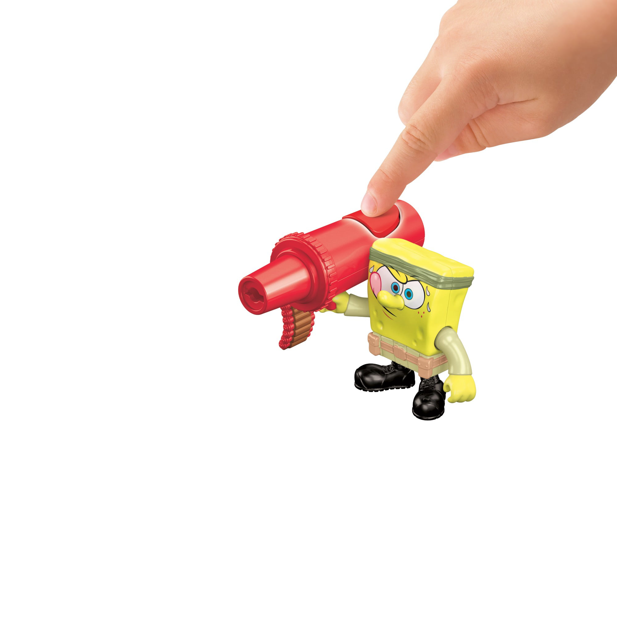 Fisher Price Imaginext Spongebob sponge bob Food Fight Mustard Ketchup Gun toy 