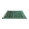 thumbnail image 2 of Ahgly Company Machine Washable Indoor Rectangle Persian Turquoise Blue Traditional Area Rugs, 5' x 8', 2 of 4