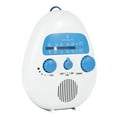 thumbnail image 1 of FM/AM Mini Shower Radio Powerful Bass Travel Portable Waterproof Hanging Music Speaker, 1 of 8