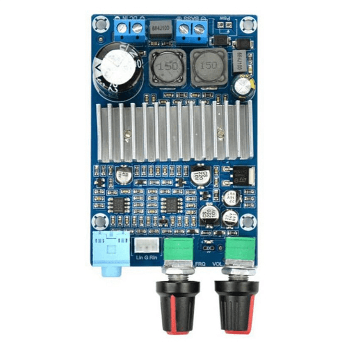 2X TPA3116 Subwoofer Amplifier Board 100W Bass Output DC12-24V Digital Small Power Amplifiers Video Audio Accessories