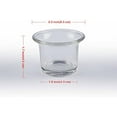 thumbnail image 2 of Clear Chunky Glass Lip Votive Candle Holders Tealight Votive Cups for Wedding Proposal, Spa, Aromatherapy, Meditation, 6 Counts by Shxstore, 2 of 6