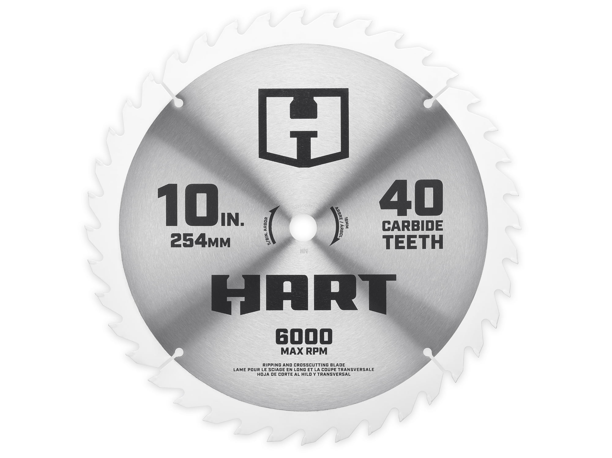 HART 10-inch 40T & 60T Ripping & Crosscutting Saw Blades