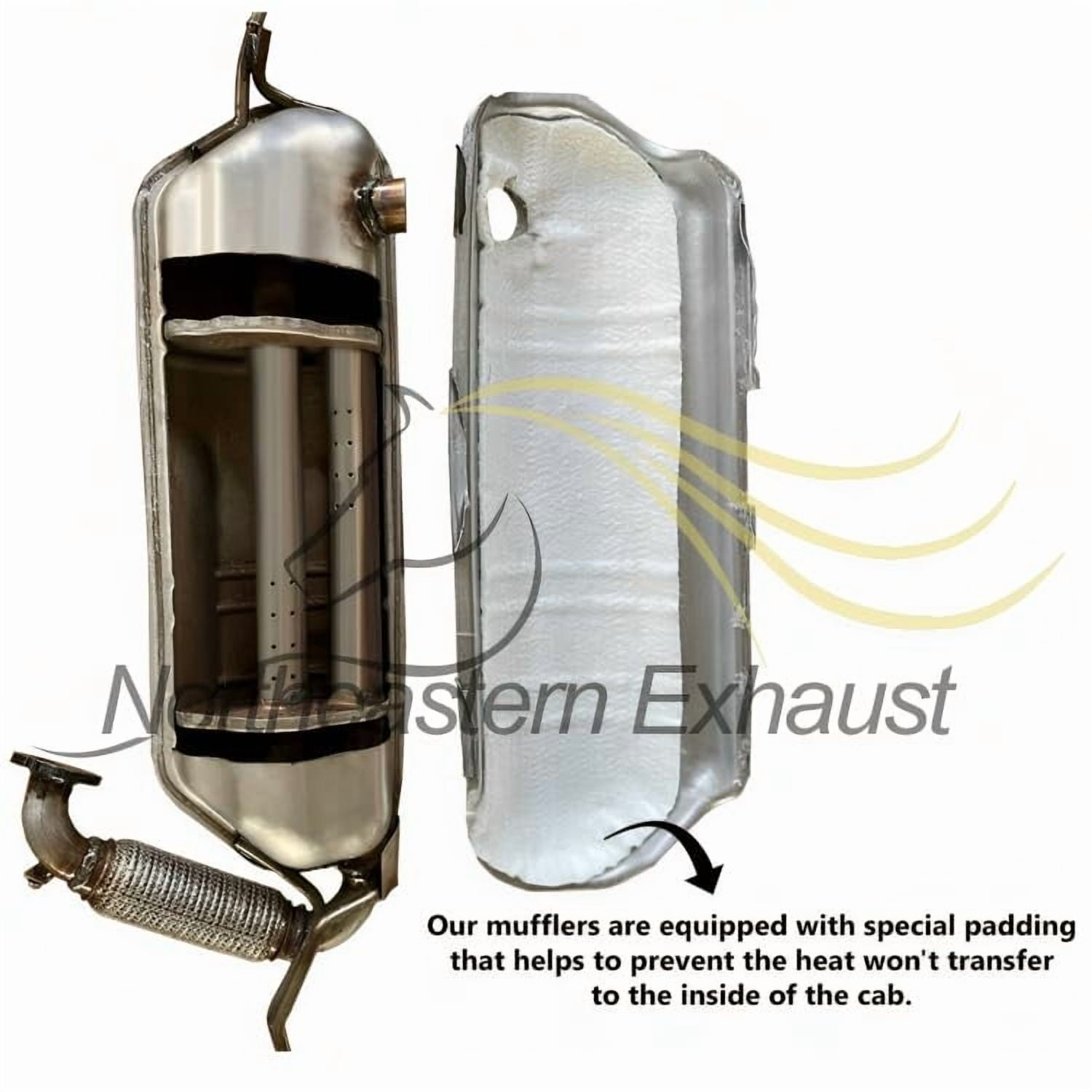 Northeastern Exhaust Muffler Fits 2008-2015 Smart Fortwo 1.0L - Direct Fit | Stainless Steel