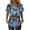 04-Dark Blue, variant on Women's Fashionable Casual Vintage Printed Tops, 2026 Trendy Short Sleeve Dressy Shirts,Spring Loose Fit Crew Neck Satin Silk Blouses