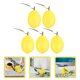 thumbnail image 2 of KAKOWELY 5 piezas de limones artificiales de frutas falsas, decoración realista de frutas, modelo de comida, decoración de limones vívidos., 2 of 5