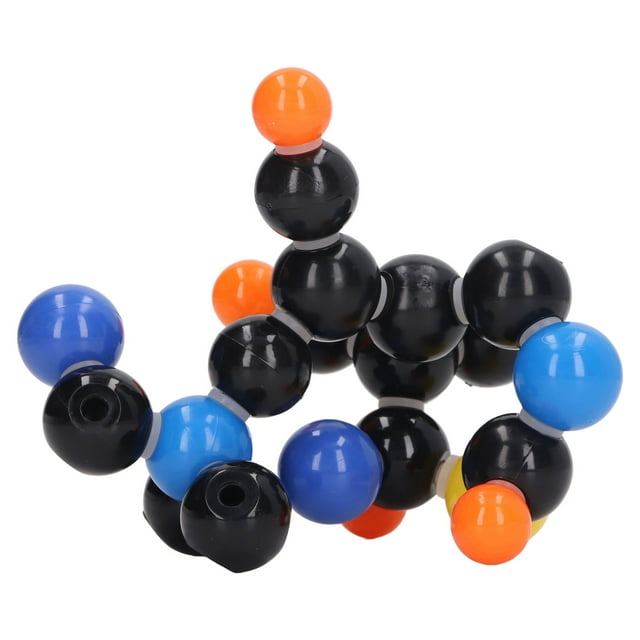 Molecular Structure Model, Easy Connection Molecule Bond Model Kit Environment Friendly Multifunctional with Wrench for Chemistry Learning