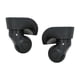 thumbnail image 5 of Ruedas de equipaje de reemplazo de 2 piezas Viaje Tronters Silent Universal Universal Smooth Wear Black Trolley Ruedas de reparación Partes de S, 5 of 8