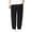 Black, variant on Linen Pants Men Casual Harem Pant Loose Stretchy Waist Casual Hippie Trousers Lightweight Loose Beach Yoga Pants Khaki