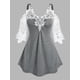 thumbnail image 1 of Camiseta Talla Extra Panel Encaje Fruncido Rosegal Camisetas tallas grandes, 1 of 5