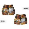 thumbnail image 5 of Kdxio Welcom Fall Print Workout Shorts for Women Seamless Soft Smooth Gym Yoga Scrunch Active Shorts, 5 of 9