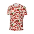 thumbnail image 5 of Rocae Tomatoes for Men's Mesh Quick-Dry Short Sleeve Workout T-Shirt,Mens Crew Neck Tee Lightweight Soft Classic T Shirts X-Large, 5 of 9