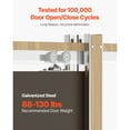 thumbnail image 5 of KFFKFF Pocket Door Frame Kit for 24-36 in Wide and 80 in High Doors, Features Two-Way Soft Close Mechanism, Smooth and Quiet Sliding, Simple Installation, Made of Wood and Galvanized Steel, 5 of 9