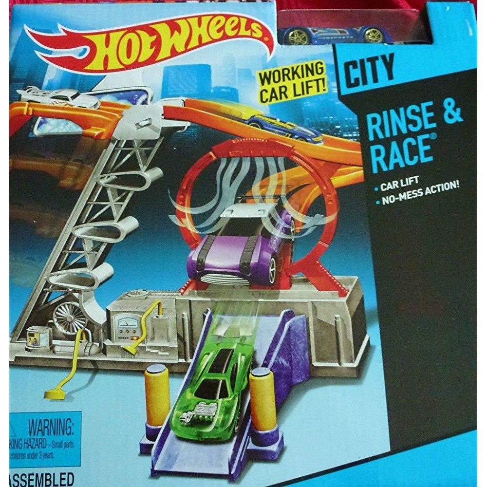 hot wheels rinse and race