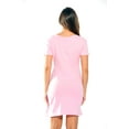 thumbnail image 2 of Just Love Comfortable Sleep Dress Shirt for Women - Ideal for Sleeping and Lounging in Dorms (Pink - I Love You to the Moon, 2X), 2 of 3