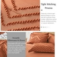 thumbnail image 6 of Davulos Queen Comforter Set Burnt Orange 7 Pieces, Boho Bed in a Bag Queen Size Geometric Soft Microfiber All Season Bedding Set with Comforter, Sheets, Pillowcases & Shams, 6 of 9
