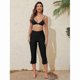 thumbnail image 3 of Women's High Waist Swim Leggings with Pockets Water Pants for Swimming Capris Athletic Tights, 3 of 5