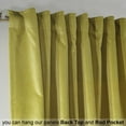 thumbnail image 4 of 3S Brother's Solid Luxury Matte Velvet Soft Curtains Set of 2 Panels Hanging Back Tap & Rod Pocket Home Décor Bedroom Kitchen Office Windows Room Darkering ( Yellow-52"x84"), 4 of 6