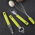thumbnail image 2 of Under 10 Cooking Utensils Household Kitchen Gadgets 4 Set Stainless Steel Egg Beater Paring Lifting Dish Fish Scale S, 2 of 7