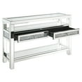 thumbnail image 3 of ACME Noralie Storage Sofa Table in Mirrored, 3 of 6