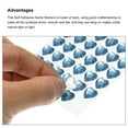 thumbnail image 4 of Uxcell 144 Pcs Heart Rhinestone 10mm Self Adhesive Gems Stickers Jewelry Stickers for Arts & Crafts, DIY Light Blue, 4 of 6