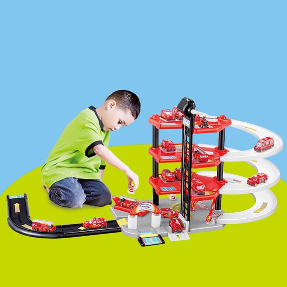Vikszoy Car Toys Clearance! Children Assembled Track Car PuzzleToy Simulation Parking Lot Toy Model Car