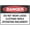 Warning Sign 2, variant on Danger Electrical Closet Authorized Employees Only Metal Tin Sign 8"x12" - Clear Warning for Home & Business Use, Electrical Closet Sign