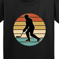 thumbnail image 4 of Inktastic Hockey Player Retro Sunset Youth T-Shirt, 4 of 5