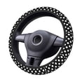 thumbnail image 2 of Uemuo Black and White Polka Dot Printed Car Elastic Steering Wheel Cover - Universal Car Accessory for Diverse Cars Anti-Slip, and Comfortable- 15", 2 of 8