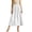 White, variant on Womens Maxi Skirts Summer Boho Flowy Tiered Casual Elastic High Waisted Long Skirts with Pockets Beach Vacation Clothes Navy XL