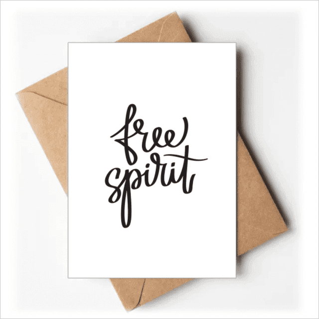 Esprit Libre Citation Art Déco Mode Cartes de Voeux Vous Êtes Invités Invitations