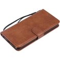 thumbnail image 3 of HAHDAXIA Compatible for Case LG V50, PU Leather Folio Card Holder Storage Wallet Case,Magnetic Closure Shockproof Kickstand for Women Men Brown & 2X Screen Protector, 3 of 7