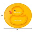 thumbnail image 2 of Platos divididos LANNMXG de silicona para niños pequeños antideslizantes portátiles, 2 of 5