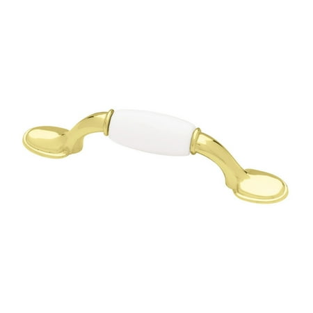 Liberty Hardware Ceramic Insert Spoon Foot Cabinet Pull