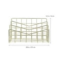 thumbnail image 3 of Alvinma Champagne Wire Magazine Rack for Desk Storage, 3 of 5