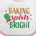 thumbnail image 4 of Inktastic Christmas Baking Spirits Bright with Green Oven Mit Boys or Girls Baby Bib, 4 of 4