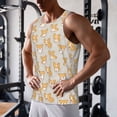 thumbnail image 5 of Susaid Corgi Dog Print Men's Sleeveless Workout Running Tank Top Dry Fit Athletic Gym Sports Swim Beach Muscle Bodybuilding Shirts-Medium, 5 of 7