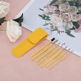 thumbnail image 6 of Unique Bargains Stainless Steel Earwax Cleaning Tool Kit 7Pcs Yellow, 6 of 6