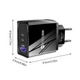 thumbnail image 3 of European Standard Black Charging Set, Type-C Cable, Fast Charging & Data Transfer, Fireproof Material, Overvoltage Protection - for Phones, Tablets, Laptops, 3 of 6
