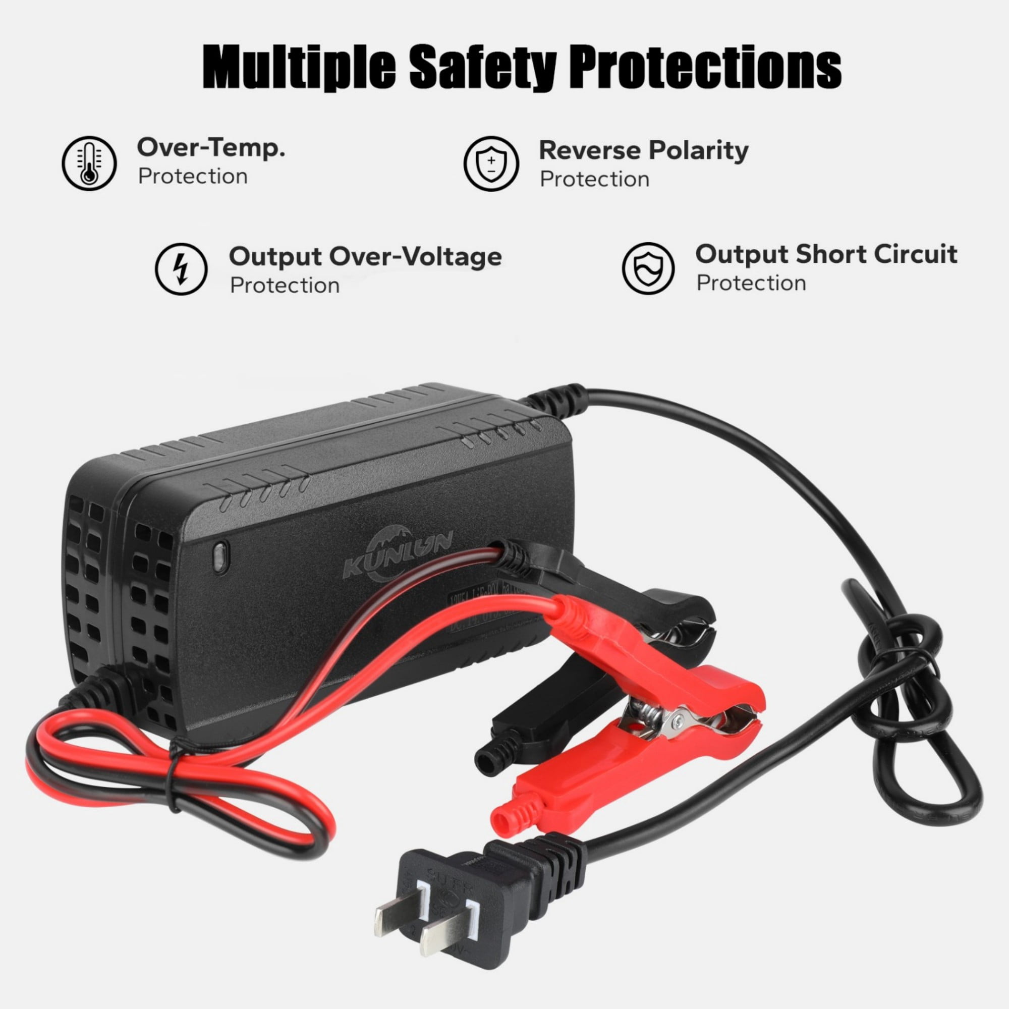 12V 60Ah LiFePO4 Lithium Battery with 5A Charger, Deep Cycle, for Trolling Motor
